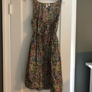 Floral summer Anthropologie sleeveless dress
